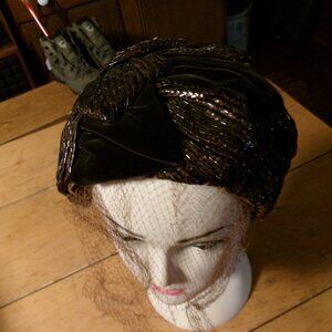 glam lady brown velvet veil hat band fits one sz veil is good plush brown velvet